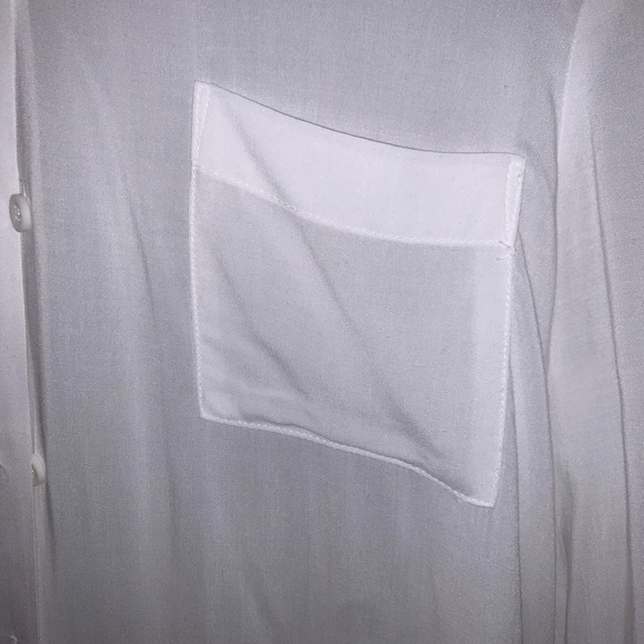 BCBG sheer button up blouse - Picture 3 of 5